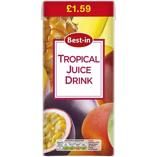 Best-In Tropical Juice 1L carton, front of pack