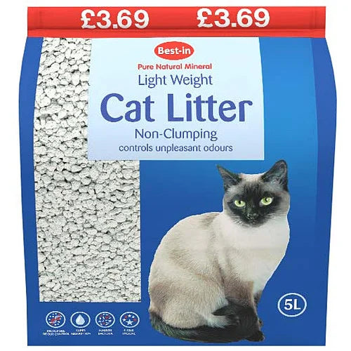 Bestone Non Clump Hygiene Cat Litter 5 Litre, front of pack