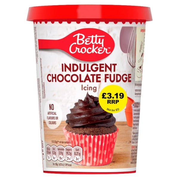Betty Crocker Indulgent Chocolate Fudge Icing 400g, front of pack