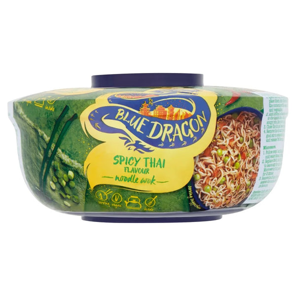 Blue Dragon Spicy Thai Flavour Noodle Wok 67g, front of pack