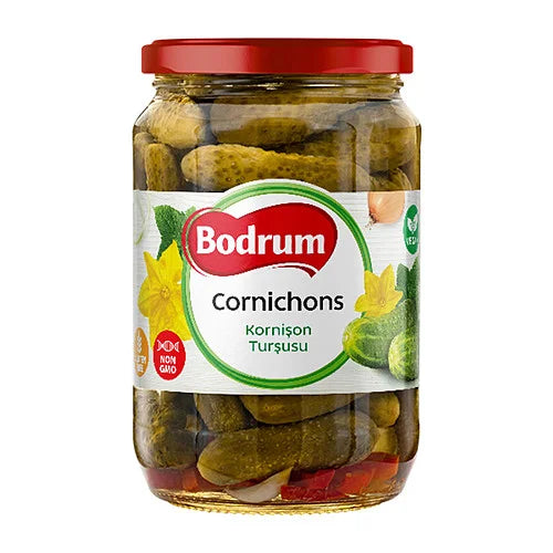 Bodrum Cornichon Pickle 720g, front of pack