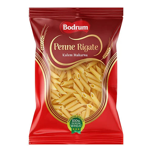 Bodrum Pasta Penne Rigate Kalem Makarna 500g, front of pack