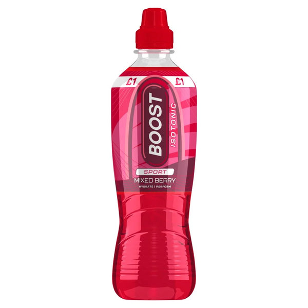 Boost Sport Mixed Berry Isotonic Drink 500ml, front of pack