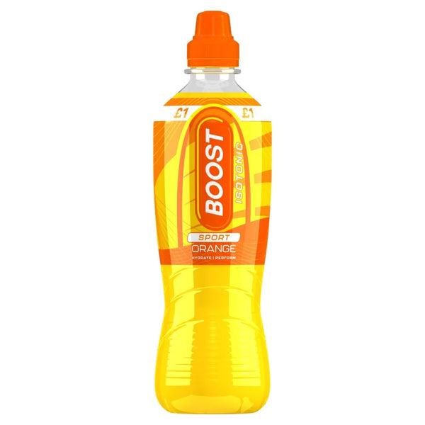 Boost Sport Orange Isotonic Drink 500ml, front of pack