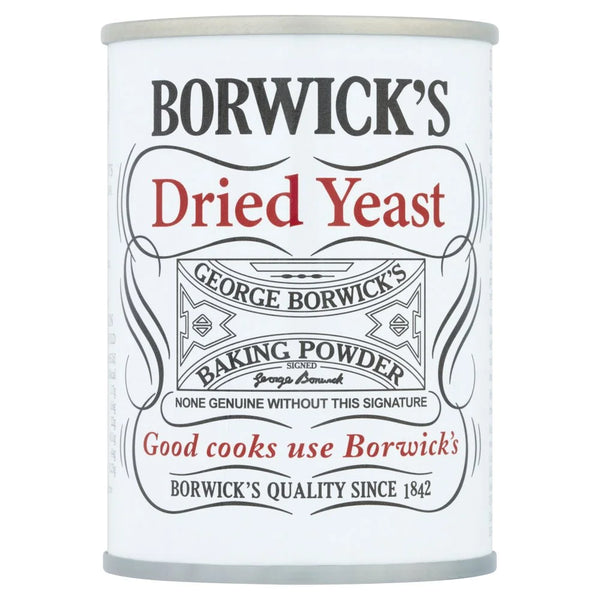 Borwick's Dried Yeast 90g, front of pack