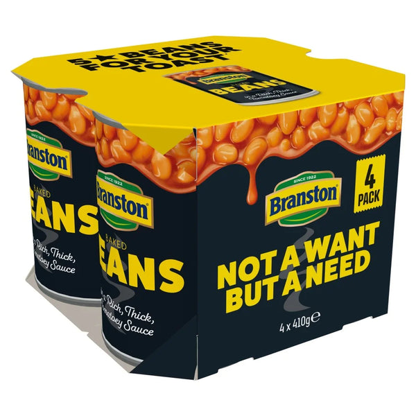 Branston Baked Beans 4 x 410g multipack, front of pack