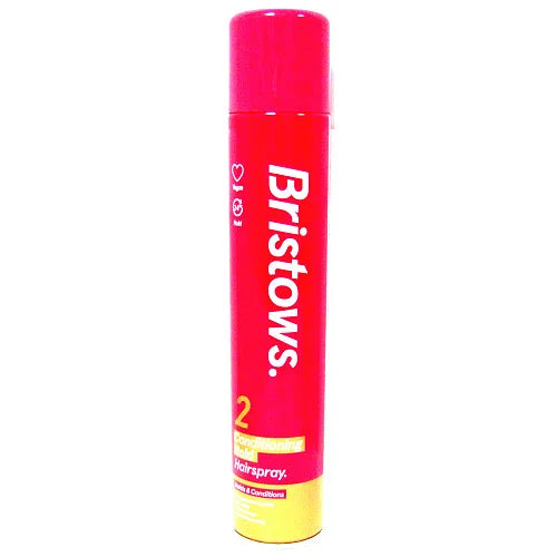Bristows 2 Conditioning Hold Hairspray 400ml, front of pack