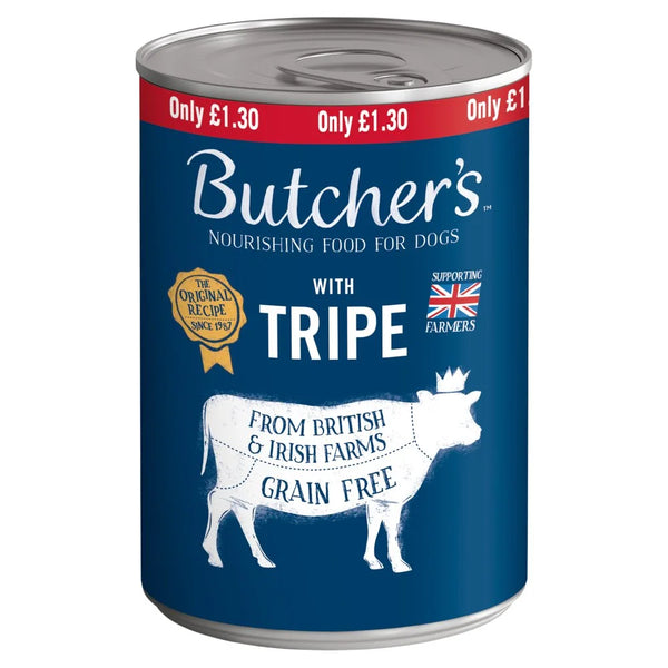 Butcher's Nourishing Food for Dogs with Tripe 400g, front of pack