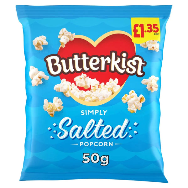 Butterkist Simply Salted Popcorn 50g, front of pack