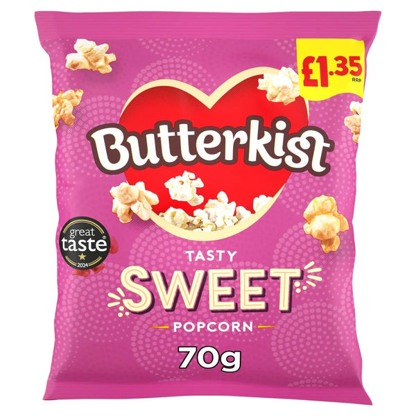 Butterkist Sweet Popcorn 70g, front of pack