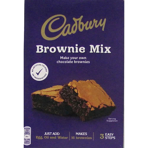 Cadbury Baking Chocolate Brownie Cake Mix 350g, front of pack
