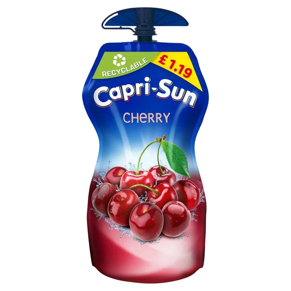 Capri-Sun Cherry 330ml Big Pouch, front of pack