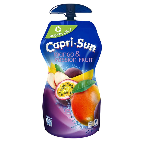 Capri-Sun Mango and Passionfruit Big Pouch 330ml, front of pack
