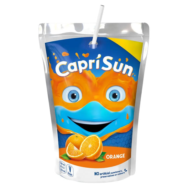 Capri-Sun Orange kids' juice drink 200ml, front of pack