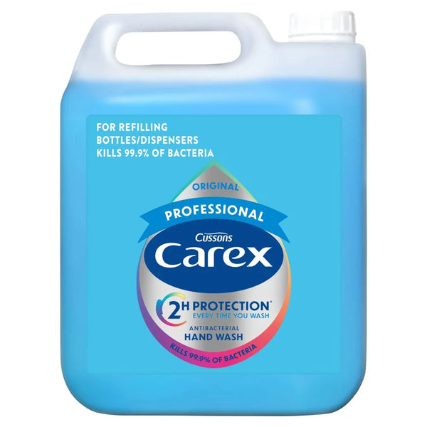 Carex Professional Complete Original Antibacterial Hand Wash 5L, front of pack