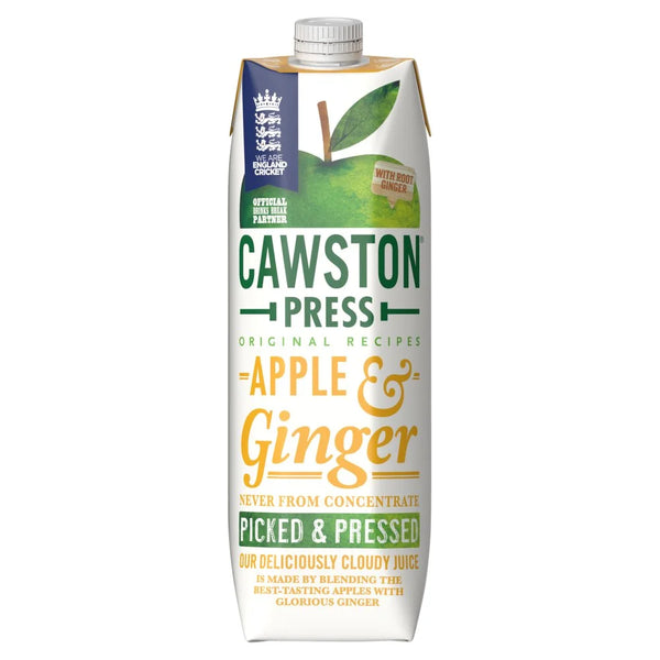 Cawston Press Apple & Ginger Juice 1 litre carton, front of pack