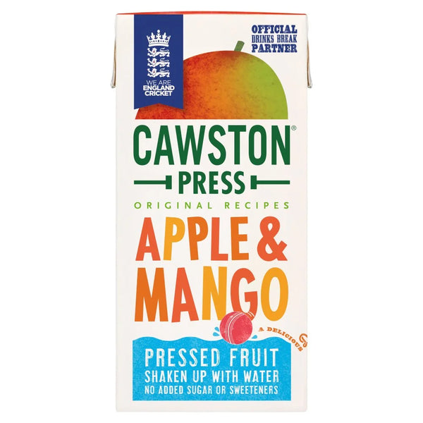 Cawston Press Apple & Mango Fruit Water 200ml carton, front of pack