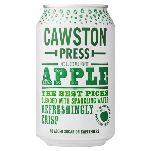 Cawston Press Sparkling Cloudy Apple 330ml can, front of pack