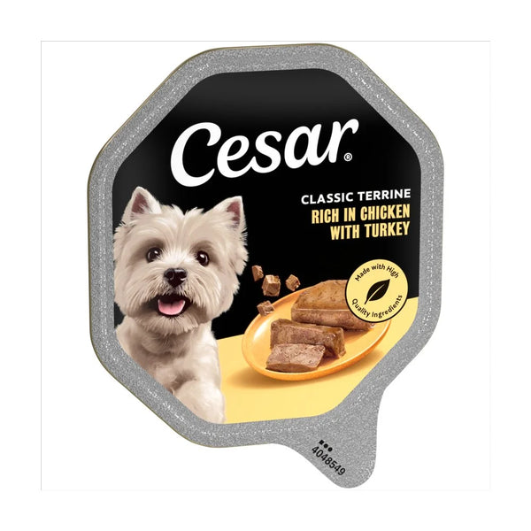Cesar Classic Terrine Dog Food Chicken & Turkey 150g, front of pack
