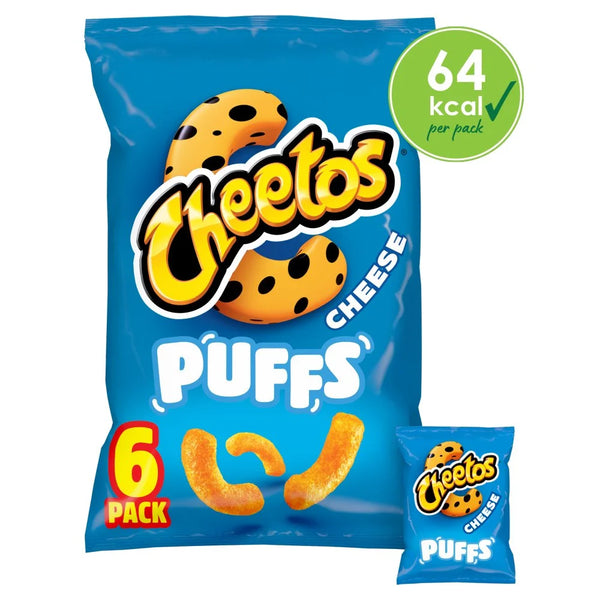Cheetos Puffs Cheese Multipack 6 x 13g, front of pack
