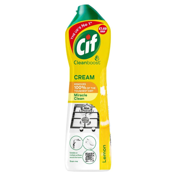 Cif Lemon Cream Cleaner 500ml, front of pack