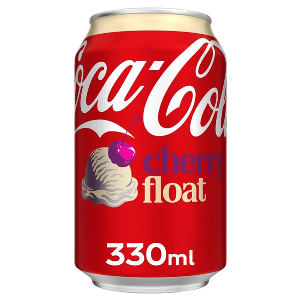 Coca-Cola Cherry Float 330ml Can, front of pack