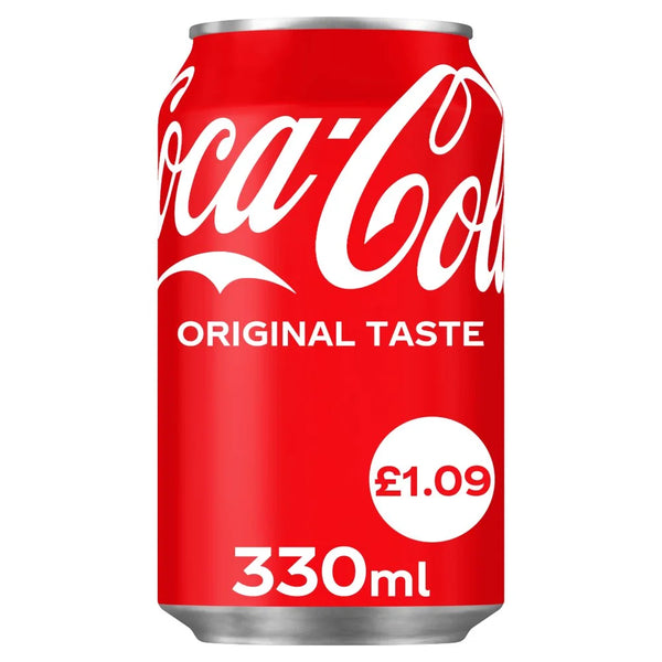 Coca-Cola Original Taste 330ml can, front of pack