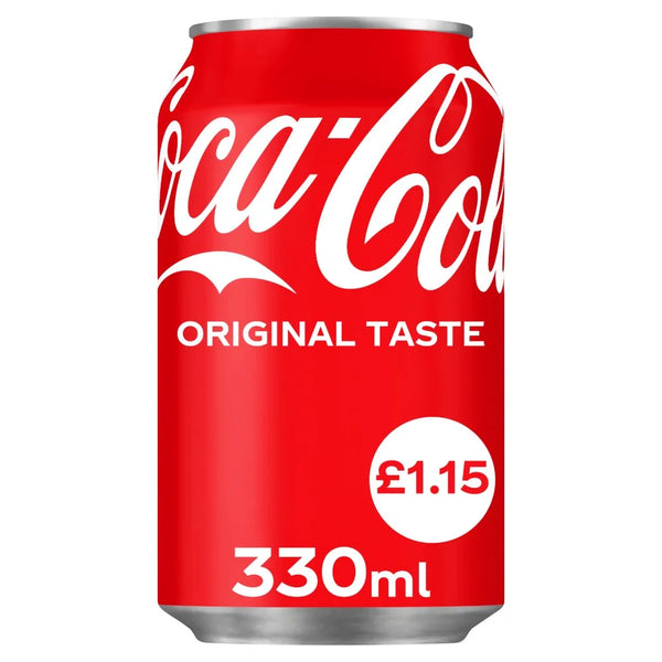 Coca-Cola Original Taste 330ml Can, front of pack