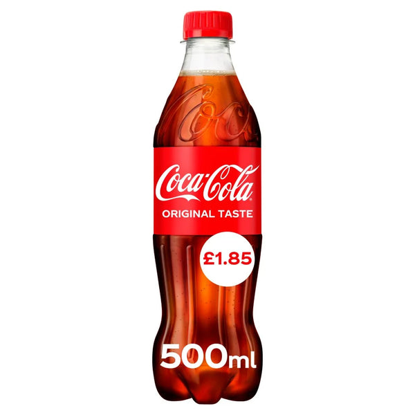 Coca-Cola Original Taste 500ml Bottle, front of pack
