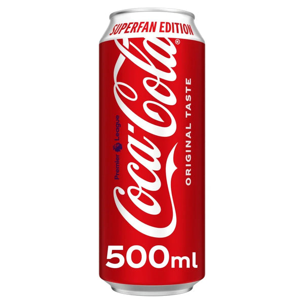 Coca-Cola Original Taste 500ml Superfan Can, front of pack