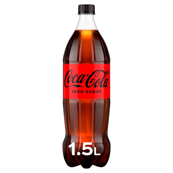 Coca-Cola Zero Sugar 1.5L bottle, front of pack