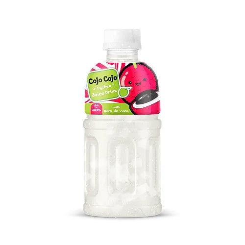 Cojo Cojo Lychee Fruit Drink 320ml bottle, front of pack
