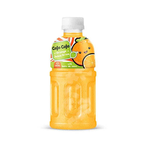 Cojo Cojo Orange Fruit Drink 320ml bottle, front of pack