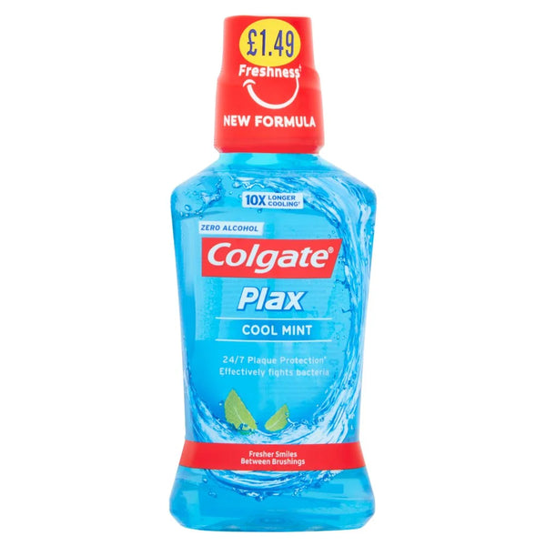 Colgate Plax Cool Mint Mouthwash 250ml, front of pack