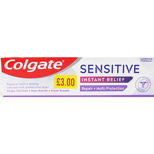 Colgate Sensitive Instant Relief Toothpaste 75ml, front of pack