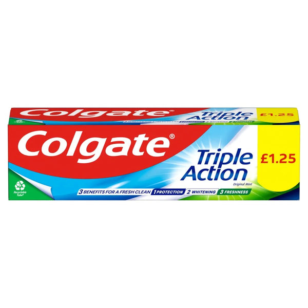 Colgate Triple Action Toothpaste 75ml, front of pack