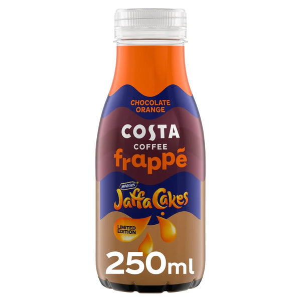 Costa Coffee Frappe Jaffa Cakes Iced Coffee 250ml, front of pack