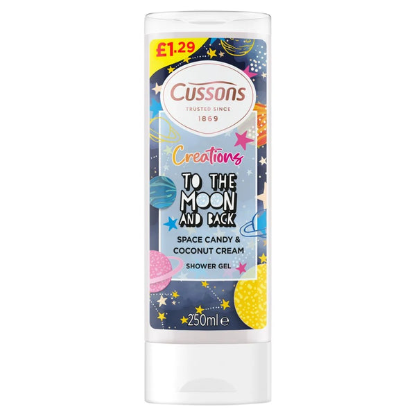 Cussons Creations To The Moon and Back Shower Gel 250ml, front of pack