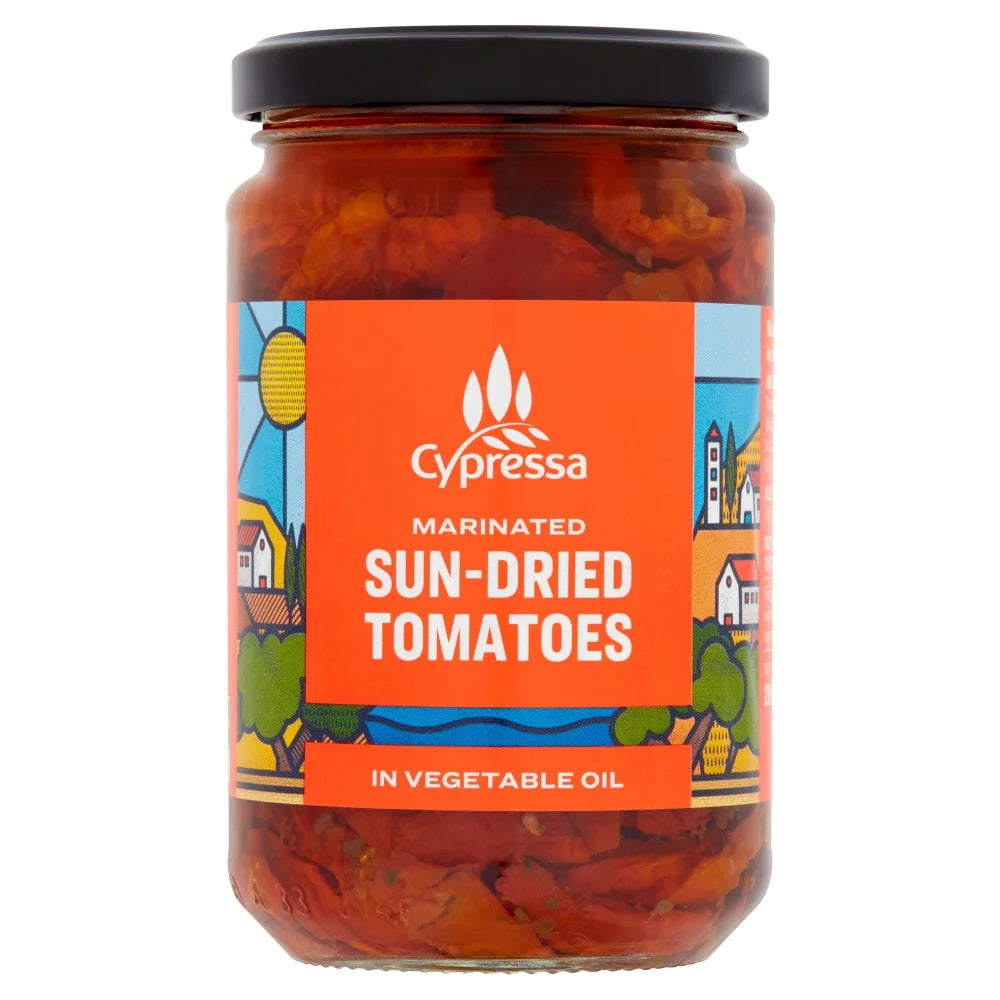 Cypressa Marinated Sun-Dried Tomatoes 280g, front of pack