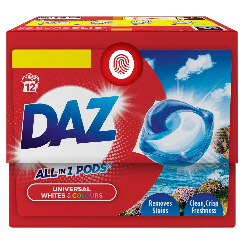 Daz All in 1 Pods 12 pack, front of pack