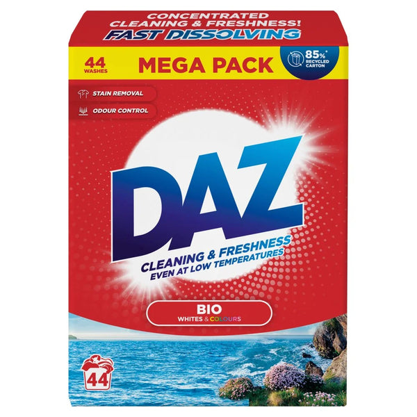 Daz Universal Whites and Colours washing powder 2.2kg, front of pack