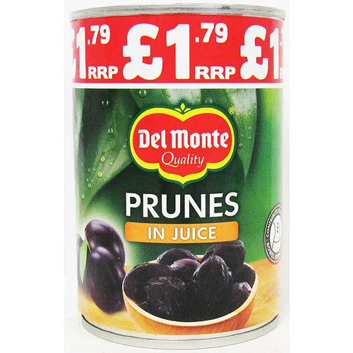 Del Monte Prunes in Juice 410g, front of pack
