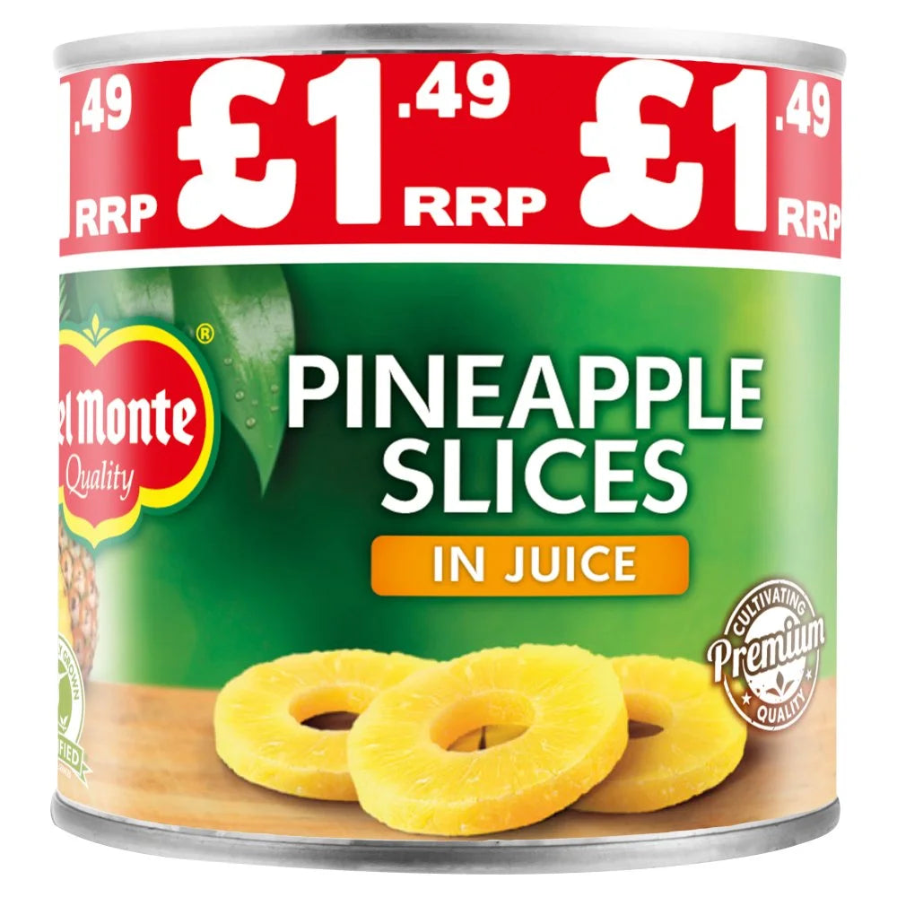Del Monte Quality Pineapple Slices in Juice 435g, front of pack