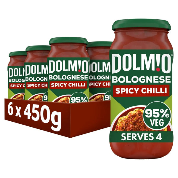Dolmio Bolognese Spicy Chilli Pasta Sauce 450g, front of pack