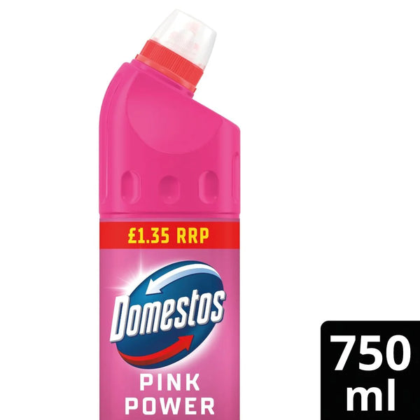 Domestos Thick Bleach Pink Power 750ml, front of pack