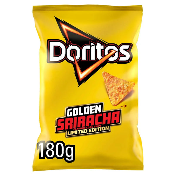 Doritos Hot Honey Golden Sriracha Tortilla Chips 180g, front of pack