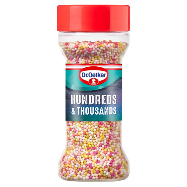Dr. Oetker Hundreds and Thousands sprinkles 65g, front of pack