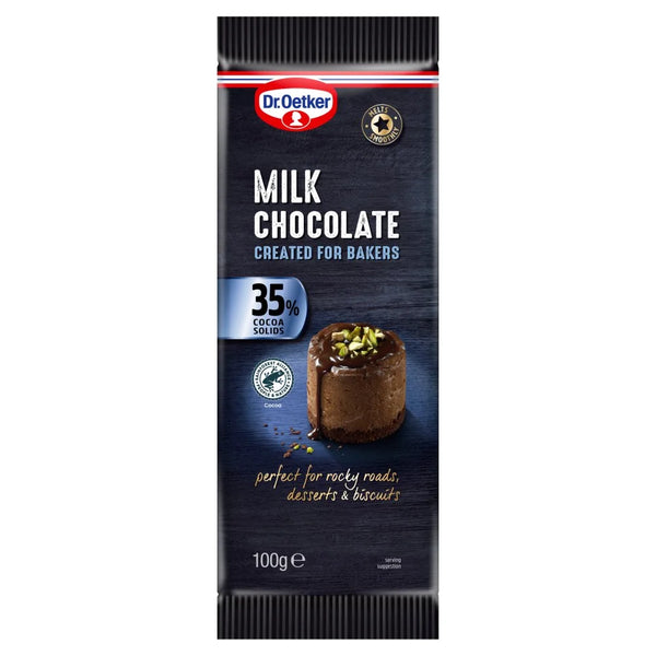 Dr. Oetker Milk Chocolate 100g, front of pack