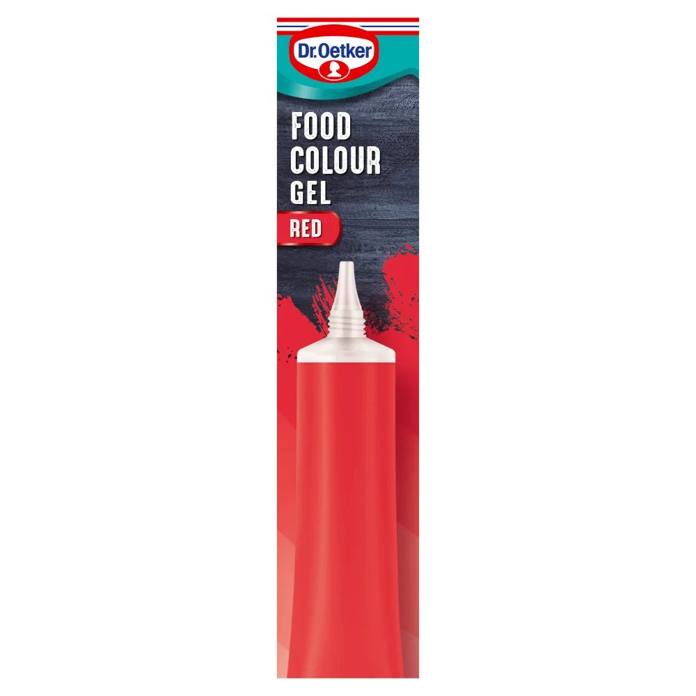 Dr. Oetker Red Food Colour Gel 15g, front of pack