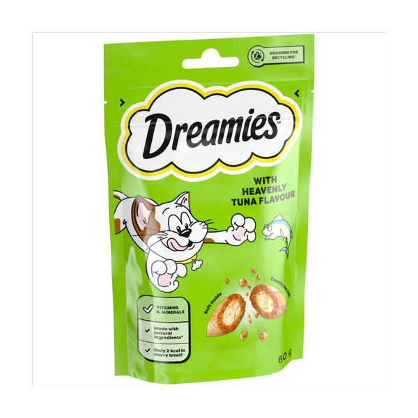 Dreamies Cat Treat Biscuits with Tuna Flavour 60g, front of pack